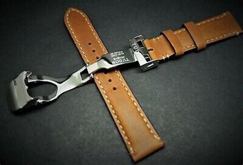 tudor brown leather strap|genuine tudor watch straps.